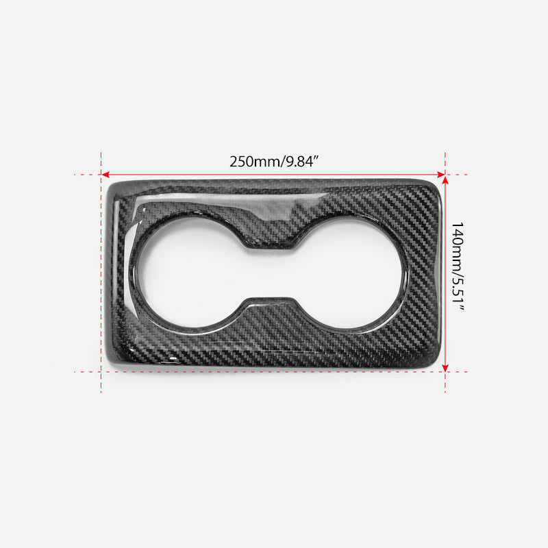 Honda Civic Type-R FL5 2023 2024 with Aftermarket Parts - Rear cup holder Pre-preg Carbon Fiber from EPR USA