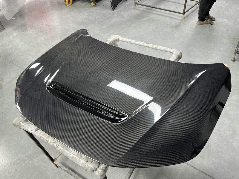 Honda Civic 11th Gen FL1 2022 2023 2024 with Aftermarket Parts - Type-R Style Hood Bonnet Carbon Fiber from EPR USA