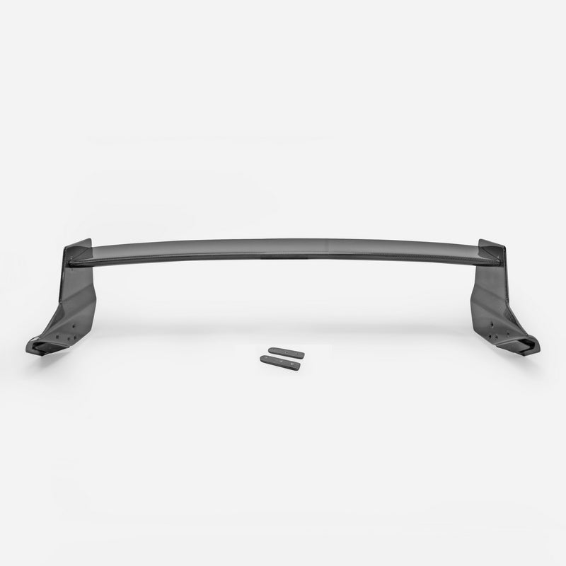 Honda Civic Type-R FL5 2023 2024 with Aftermarket Parts - M Type Style Rear Spoiler Carbon Fiber / FRP from EPR USA