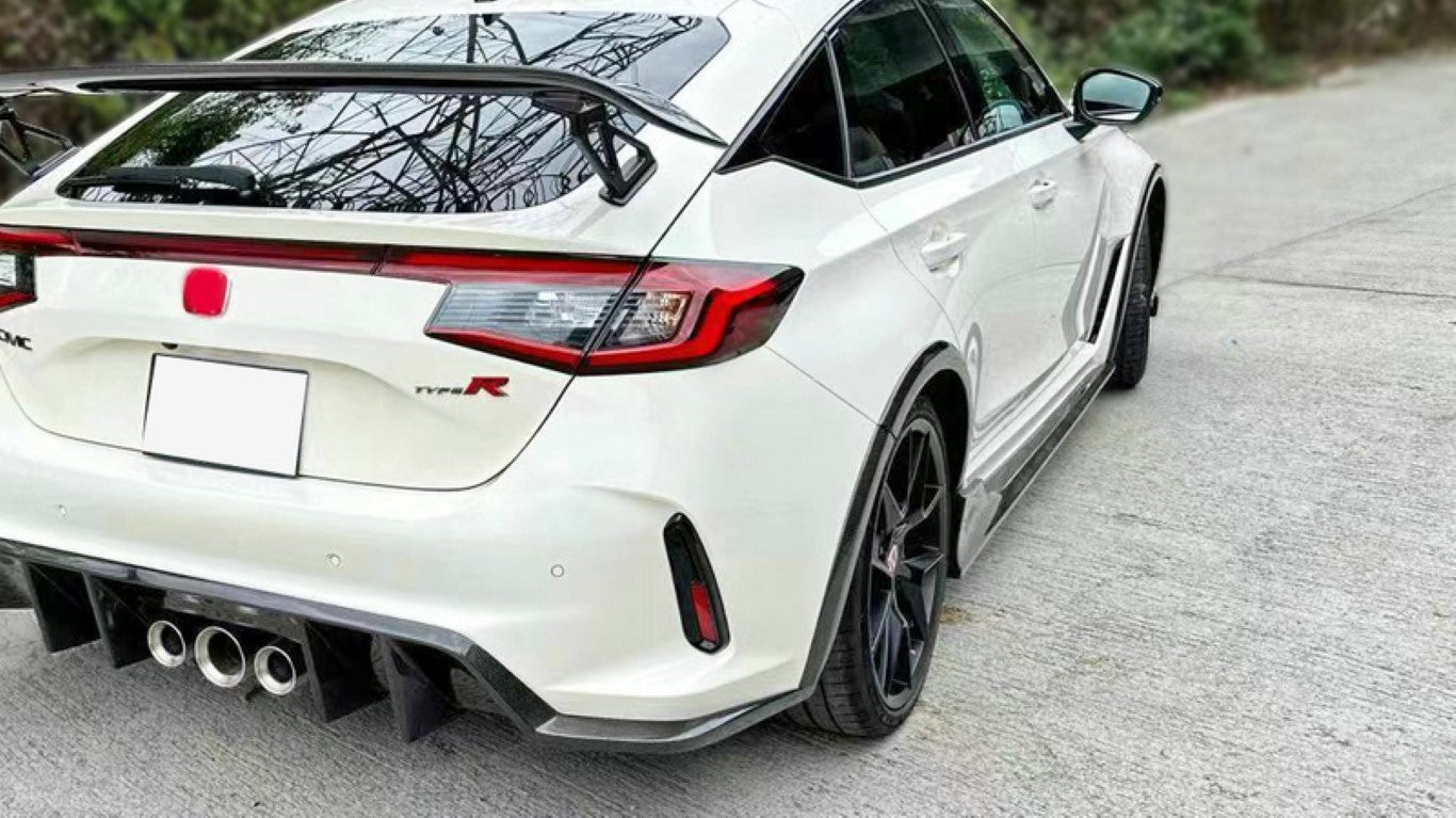 Honda Civic Type-R FL5 2023 2024 with Aftermarket Parts - TM Style Front & Rear Fender Flares Carbon Fiber from EPR USA