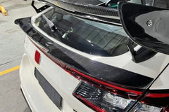 Honda Civic Type-R FL5 2023 2024 with Aftermarket Parts - OTD Style Rear Duckbill Spoiler Carbon Fiber / FRP from EPR USA