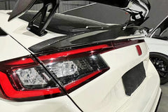 Honda Civic Type-R FL5 2023 2024 with Aftermarket Parts - OTD Style Rear Duckbill Spoiler Carbon Fiber / FRP from EPR USA