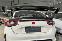 Honda Civic Type-R FL5 2023 2024 with Aftermarket Parts - SPN Style Rear Spoiler Carbon Fiber / FRP from EPR USA