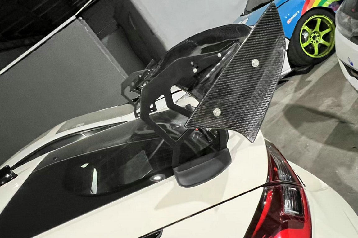 Honda Civic Type-R FL5 2023 2024 with Aftermarket Parts - SPN Style Rear Spoiler Carbon Fiber / FRP from EPR USA