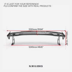 Honda Civic Type-R FL5 2023 2024 with Aftermarket Parts - SPN Style Rear Spoiler Carbon Fiber / FRP from EPR USA