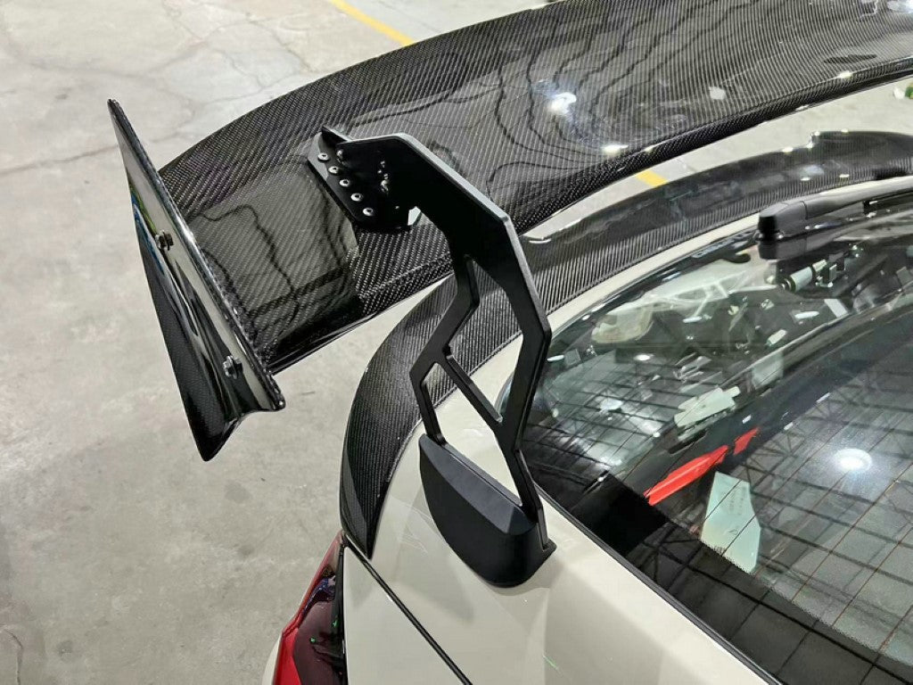 Honda Civic Type-R FL5 2023 2024 with Aftermarket Parts - SPN Style Rear Spoiler Carbon Fiber / FRP from EPR USA