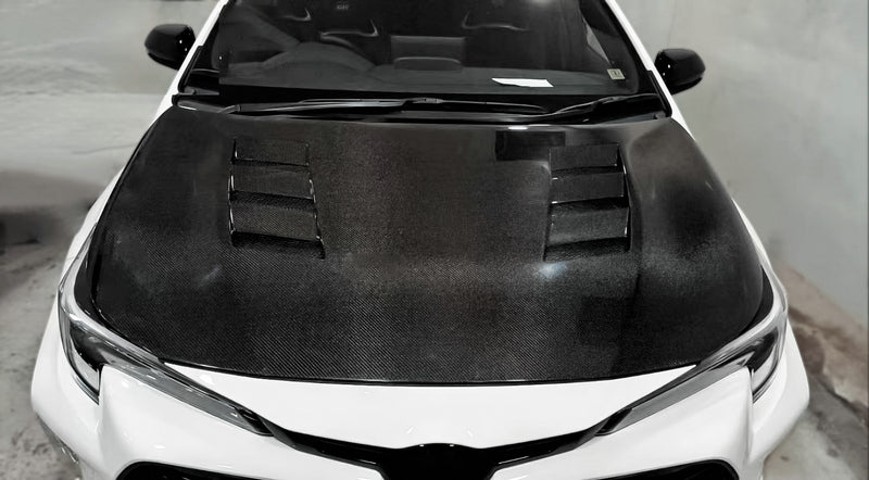 Toyota Corolla LE L SE XSE E210 2019-ON with Aftermarket Parts - Hood Carbon Fiber from EPR USA