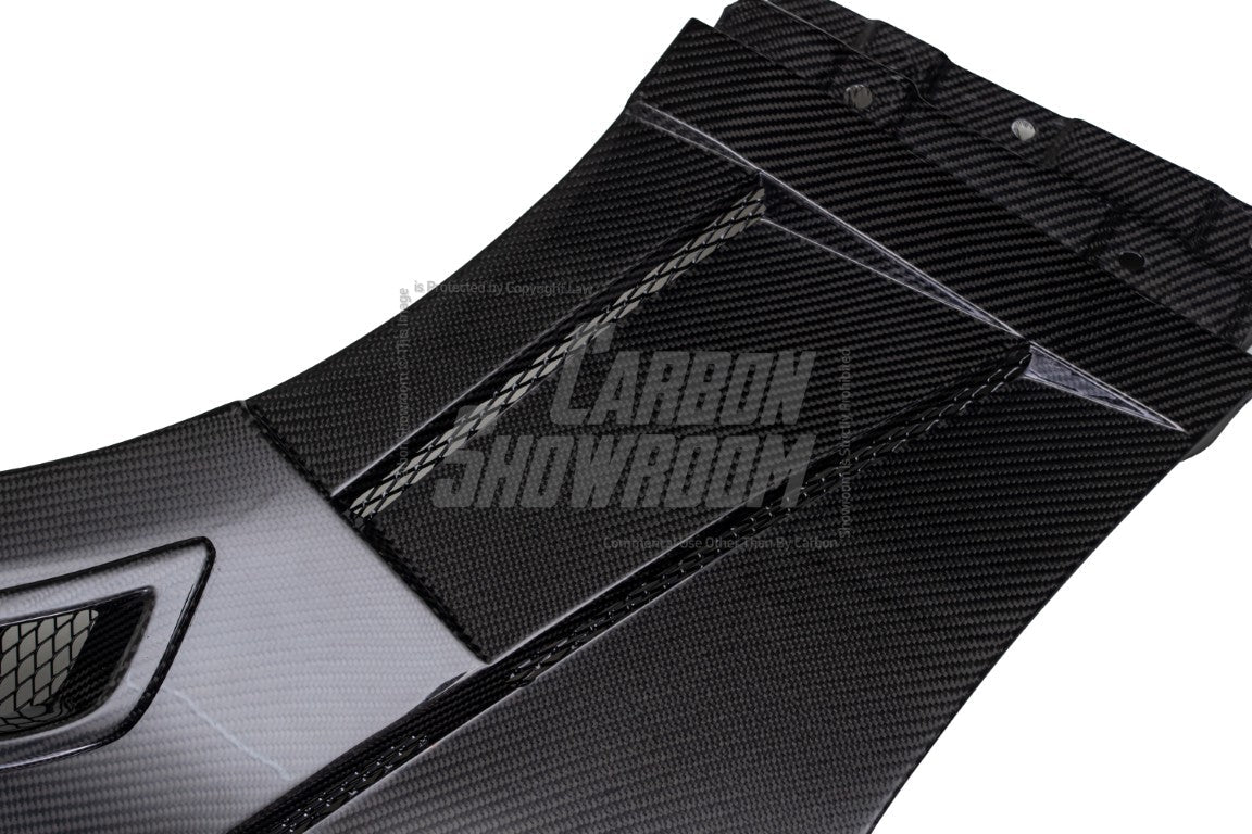 EPR Carbon Fiber EPA ATTK type front vented fender (with upper vent) for Infiniti G37 Coupe - Performance SpeedShop