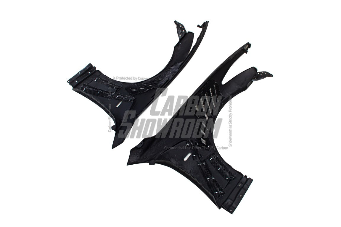 EPR Carbon Fiber EPA ATTK type front vented fender (with upper vent) for Infiniti G37 Coupe - Performance SpeedShop