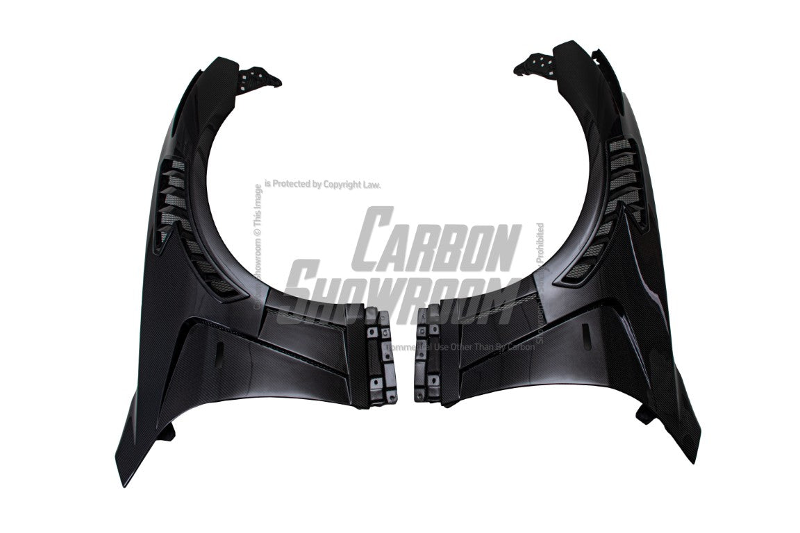EPR Carbon Fiber EPA ATTK type front vented fender (with upper vent) for Infiniti G37 Coupe - Performance SpeedShop