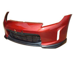 Nissan 370Z Sport Touring Base Fairlady Z Z34 Facelift 2012 2013 2014 2015 2016 2017 2018 2019 2020 with Aftermarket Parts - JDM Style Front Lip Carbon Fiber / FRP from EPR USA