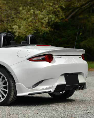 Mazda MX5 Miata Softtop RF Grand Touring Club Sport ND1 ND2 ND3 2016-ON with Aftermarket Parts - ESQ Style Rear Diffuser Carbon Fiber / FRP from EPR USA