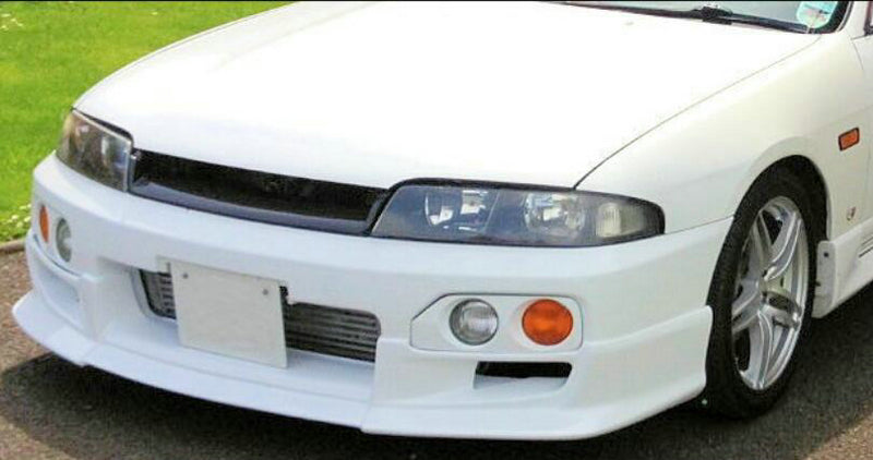 Nissan R33 Skyline GTST Series 2 1997 1998 with Aftermarket Parts - NI Style Front Bumper & Front Lip Carbon Fiber / FRP from EPR USA