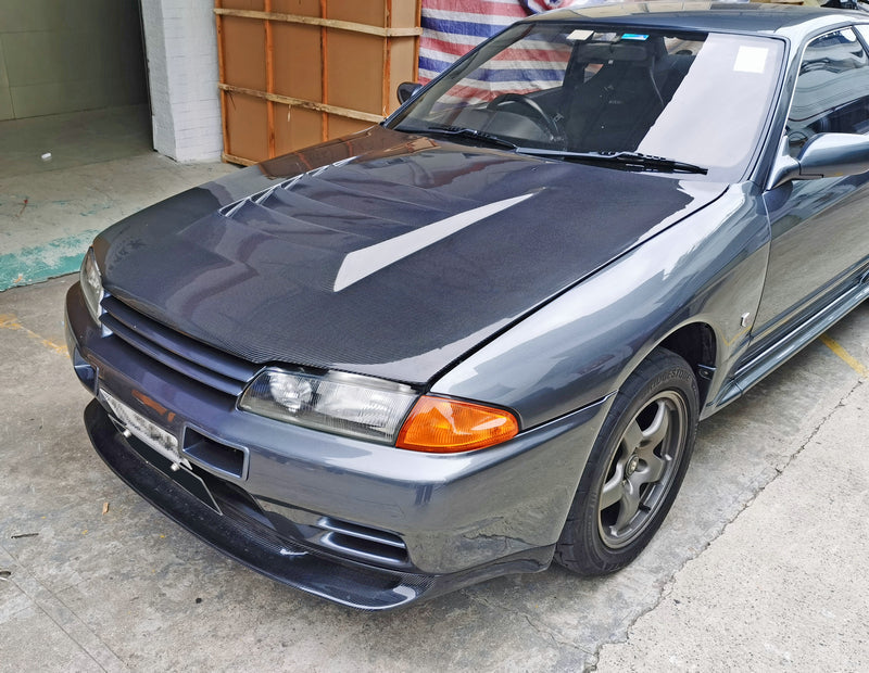 Nissan R32 Skyline GTR 1989 1990 1991 1992 1993 1994 with Aftermarket Parts - Nismo Style Hood Carbon Fiber / FRP from EPR USA