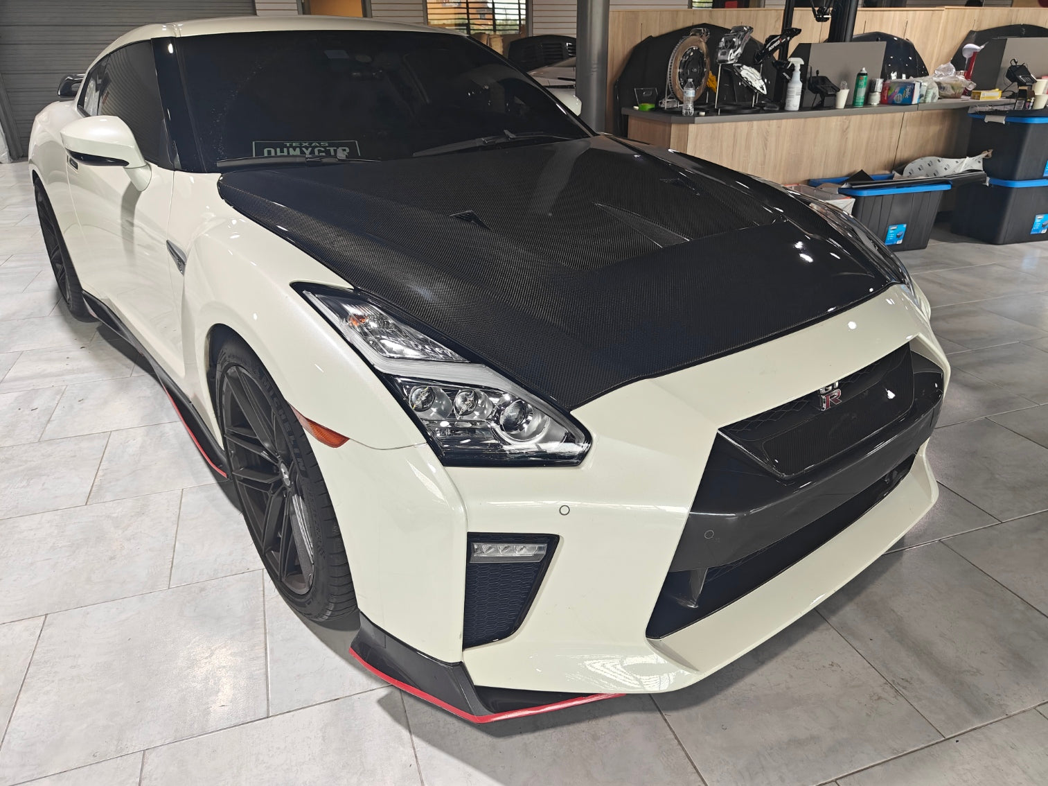 EPR Carbon Fiber Hood Bonnet EBA LBV2 Style for GTR R35 2017-2021 - Performance SpeedShop