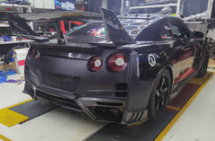 Nissan GTR R35 CBA DBA EBA 2008 2009 2010 2011 2012 2013 2014 2015 2016 2017 2018 2019 2020 2021 2022 2023 2024 with Aftermarket Parts - TS Style Rear Bumper FRP from EPR USA