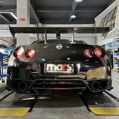 Nissan GTR R35 CBA DBA EBA 2008 2009 2010 2011 2012 2013 2014 2015 2016 2017 2018 2019 2020 2021 2022 2023 2024 with Aftermarket Parts - TS Style Rear Under Bumper Carbon Fiber / FRP from EPR USA