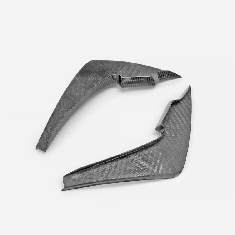 Nissan GTR R35 EBA 2017 2018 2019 2020 2021 2022 2023 2024 with Aftermarket Parts - AP Style Front Bumper Canard Carbon Fiber from EPR USA
