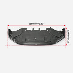 Nissan GTR R35 EBA 2017 2018 2019 2020 2021 2022 2023 2024 with Aftermarket Parts - TSVS Style Front Lip & Undertray & Front Bumper Carbon Fiber / FRP from EPR USA