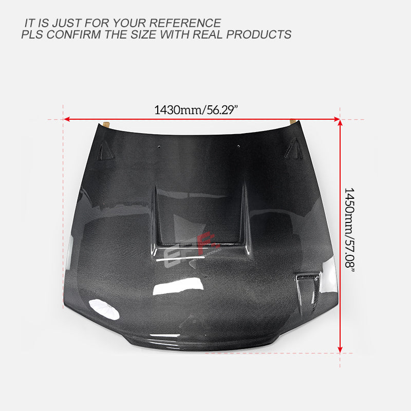 Nissan R32 Skyline GTR 1989 1990 1991 1992 1993 1994 with Aftermarket Parts - EPA Hood Carbon Fiber / FRP from EPR USA
