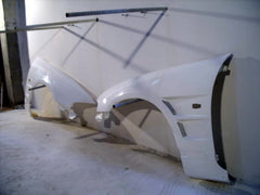 Nissan R33 Skyline GTR 1995 1996 1997 1998 with Aftermarket Parts - BN Style Front Fenders Carbon Fiber / FRP from EPR USA