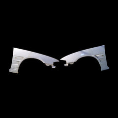 Nissan R33 Skyline GTR 1995 1996 1997 1998 with Aftermarket Parts - BN Style Front Fenders Carbon Fiber / FRP from EPR USA