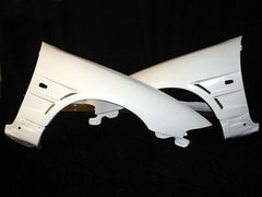 Nissan R33 Skyline GTR 1995 1996 1997 1998 with Aftermarket Parts - BN Style Front Fenders Carbon Fiber / FRP from EPR USA
