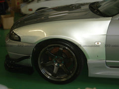 Nissan R33 Skyline GTR 1995 1996 1997 1998 with Aftermarket Parts - Front Wide Vented Fender Carbon Fiber / FRP from EPR USA