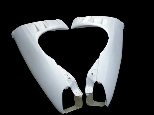 Nissan R33 Skyline GTST Series 1 1993 1994 1995 1996 with Aftermarket Parts - BN Style Front Fenders Carbon Fiber / FRP from EPR USA