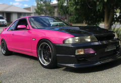 Nissan R33 Skyline GTST Series 1 1993 1994 1995 1996 with Aftermarket Parts - DMAX Style Hood Carbon Fiber / FRP from EPR USA