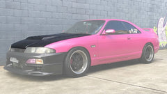 Nissan R33 Skyline GTST Series 1 1993 1994 1995 1996 with Aftermarket Parts - DMAX Style Hood Carbon Fiber / FRP from EPR USA