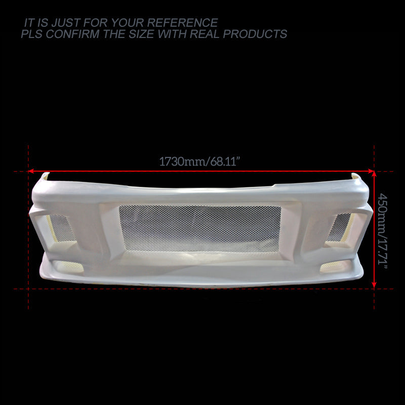 Nissan R33 Skyline GTST Series 1 1993 1994 1995 1996 with Aftermarket Parts - Do Luck Style Front Bumper Carbon Fiber / FRP from EPR USA