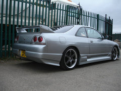 Nissan R33 Skyline GTST Series 1 1993 1994 1995 1996 & R33 Skyline GTST Series 2 1997 1998 with Aftermarket Parts - JUN Style Rear Bumper Spats Carbon Fiber / FRP from EPR USA