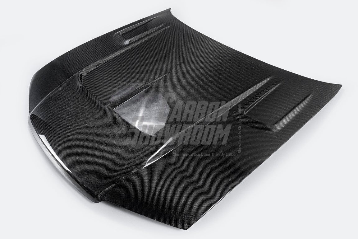 Nissan R33 Skyline GTST Series 2 1997 1998 with Aftermarket Parts - B Style Hood Carbon Fiber / FRP from EPR USA