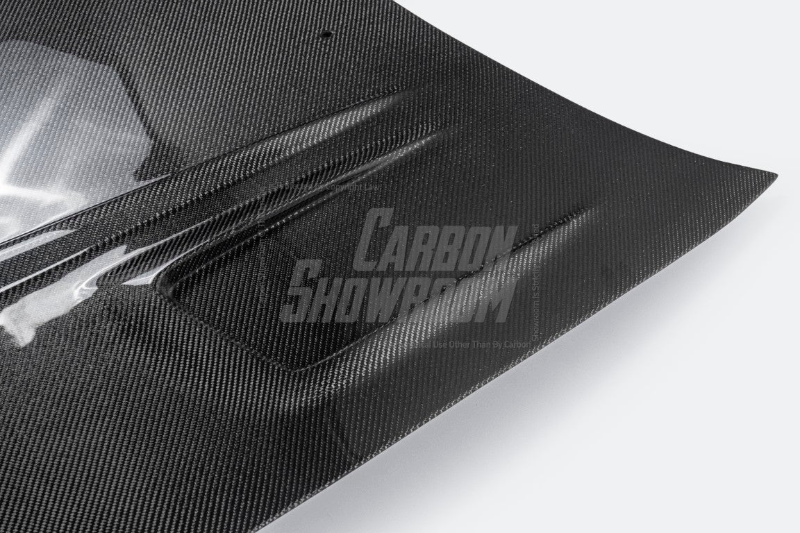 Nissan R33 Skyline GTST Series 2 1997 1998 with Aftermarket Parts - B Style Hood Carbon Fiber / FRP from EPR USA