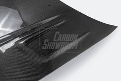 Nissan R33 Skyline GTST Series 2 1997 1998 with Aftermarket Parts - B Style Hood Carbon Fiber / FRP from EPR USA