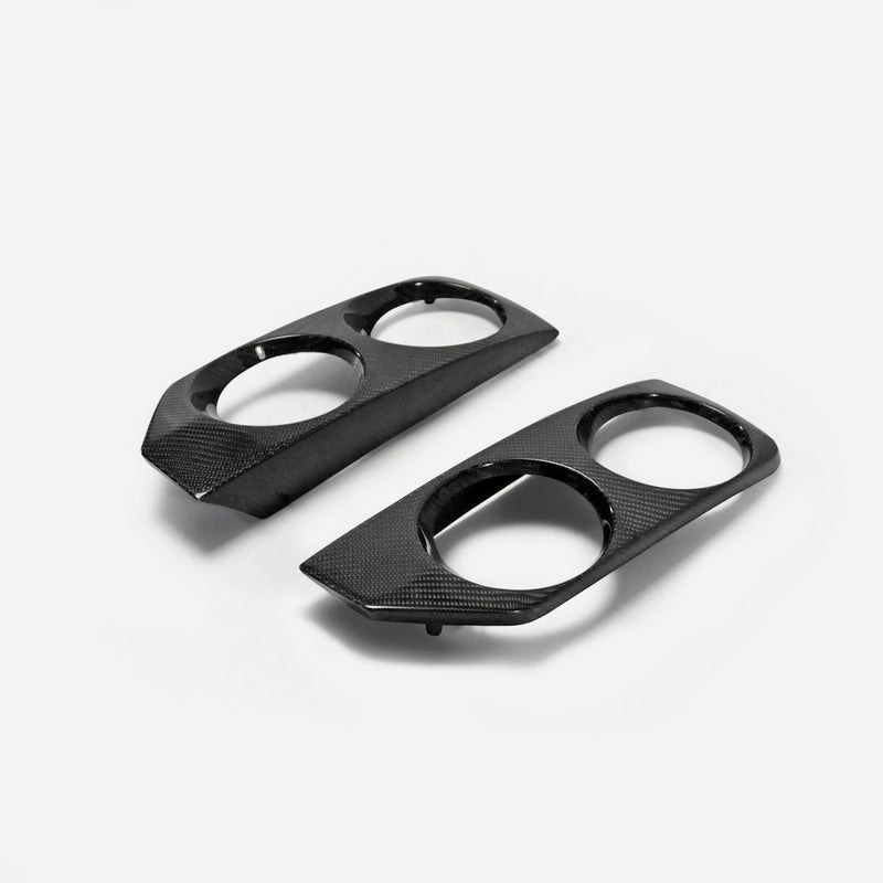 Nissan R33 Skyline GTST Series 2 1997 1998 with Aftermarket Parts - OE Style Front Bumper Fog Light Cover Carbon Fiber / FRP from EPR USA
