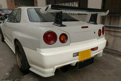 Nissan R34 ER34 GTT RB25 1999 2000 2001 2002 2003 2004 with Aftermarket Parts - ESB Style Rear Bumper Carbon Fiber/FRP from EPR USA