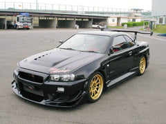 Nissan R34 GTR Base Nismo Z Tune S Tune R Tune V-Spec Tune Nur 1999 2000 2001 2002 2003 2004 with Aftermarket Parts - CW Style Front Bumper Carbon Fiber / FRP from EPR USA