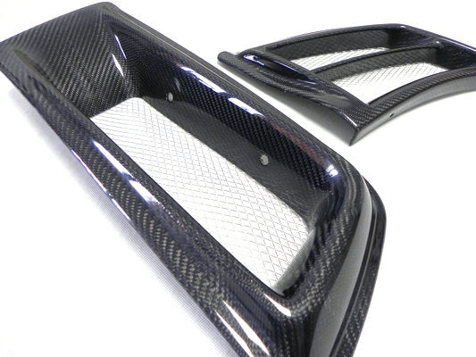 Nissan R34 GTR V-Spec 1999 2000 2001 2002 2003 2004 with Aftermarket Parts - Euro UK Spec Front Bumper Vents Carbon Fiber/FRP from EPR USA