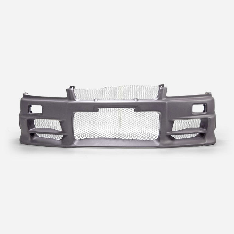 Nissan R34 GTT ER34 HR34 1999 2000 2001 2002 2003 2004 with Aftermarket Parts - TS Style Front Bumper FRP from EPR USA