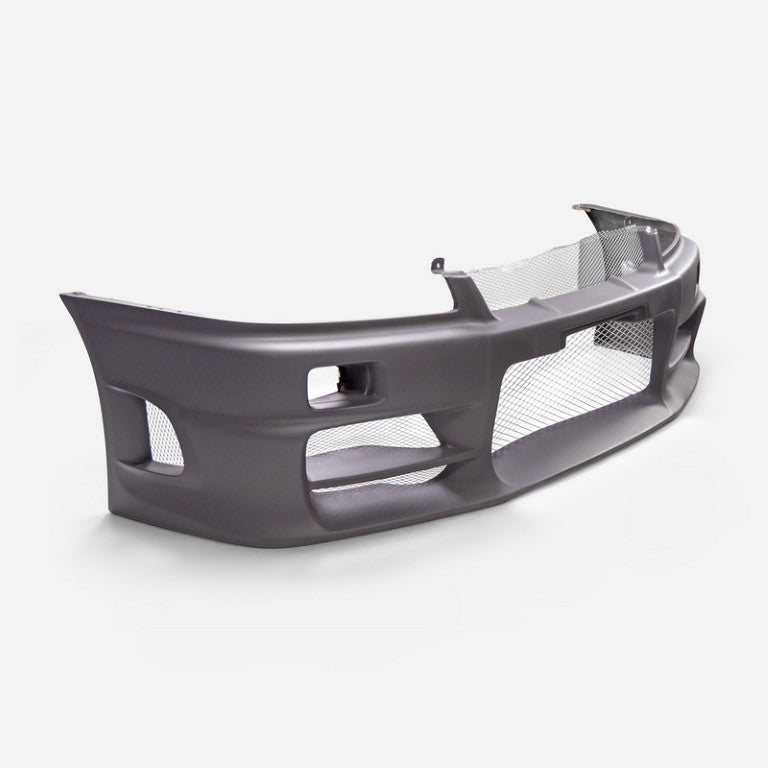 Nissan R34 GTT ER34 HR34 1999 2000 2001 2002 2003 2004 with Aftermarket Parts - TS Style Front Bumper FRP from EPR USA