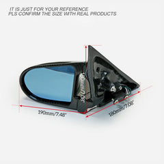 Nissan R34 HR34 GTT 1999 2000 2001 2002 2003 2004 with Aftermarket Parts - GRNDO Style Aero Mirror Carbon Fiber / FRP from EPR USA