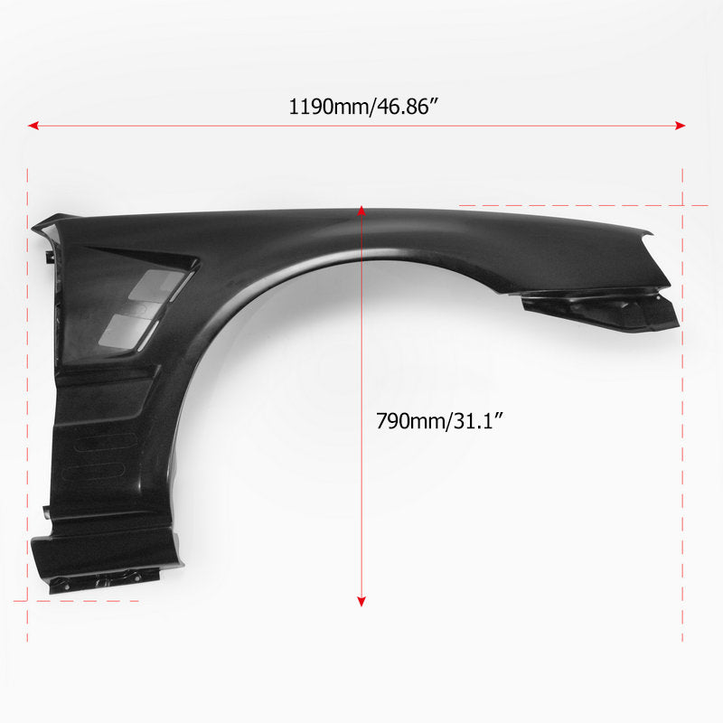 Nissan R34 M34 Stagea1999 2000 2001 2002 2003 2004 with Aftermarket Parts - Front Fender GTR Style Carbon Fiber / FRP from EPR USA
