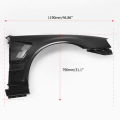 Nissan R34 M34 Stagea1999 2000 2001 2002 2003 2004 with Aftermarket Parts - Front Fender GTR Style Carbon Fiber / FRP from EPR USA