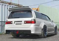 Nissan R34 M34 Stagea1999 2000 2001 2002 2003 2004 with Aftermarket Parts - Rear Bumper Diffuser TK Style Carbon Fiber / FRP from EPR USA