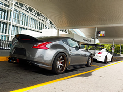 Nissan 370Z Sport Touring Base Fairlady Z Z34 Pre-Facelift 2009 2010 2011 & 370Z Sport Touring Base Fairlady Z Z34 Facelift 2012 2013 2014 2015 2016 2017 2018 2019 2020 with Aftermarket Parts - Rear Canards Carbon Fiber / FRP from EPR USA