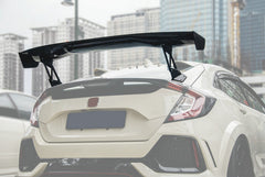 Honda Civic Type-R FK8 2017 2018 2019 2020 2021 & Civic 10th Gen FK7 2017 2018 2019 2020 2021 with Aftermarket Parts - VTX2 Style Rear GT Spoiler Carbon Fiber / FRP from EPR USA