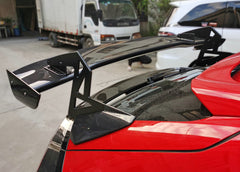Honda Civic Type-R FK8 2017 2018 2019 2020 2021 & Civic 10th Gen FK7 2017 2018 2019 2020 2021 with Aftermarket Parts - SPN Style Rear GT Spoiler Carbon Fiber / FRP from EPR USA