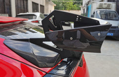 Honda Civic Type-R FK8 2017 2018 2019 2020 2021 & Civic 10th Gen FK7 2017 2018 2019 2020 2021 with Aftermarket Parts - SPN Style Rear GT Spoiler Carbon Fiber / FRP from EPR USA